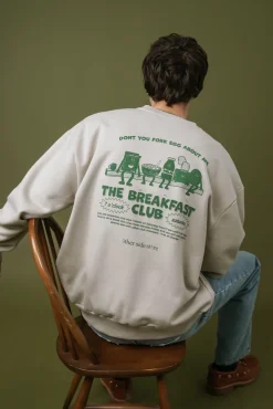 Other Side Store 'Breakfast Club' Sweater - Stone