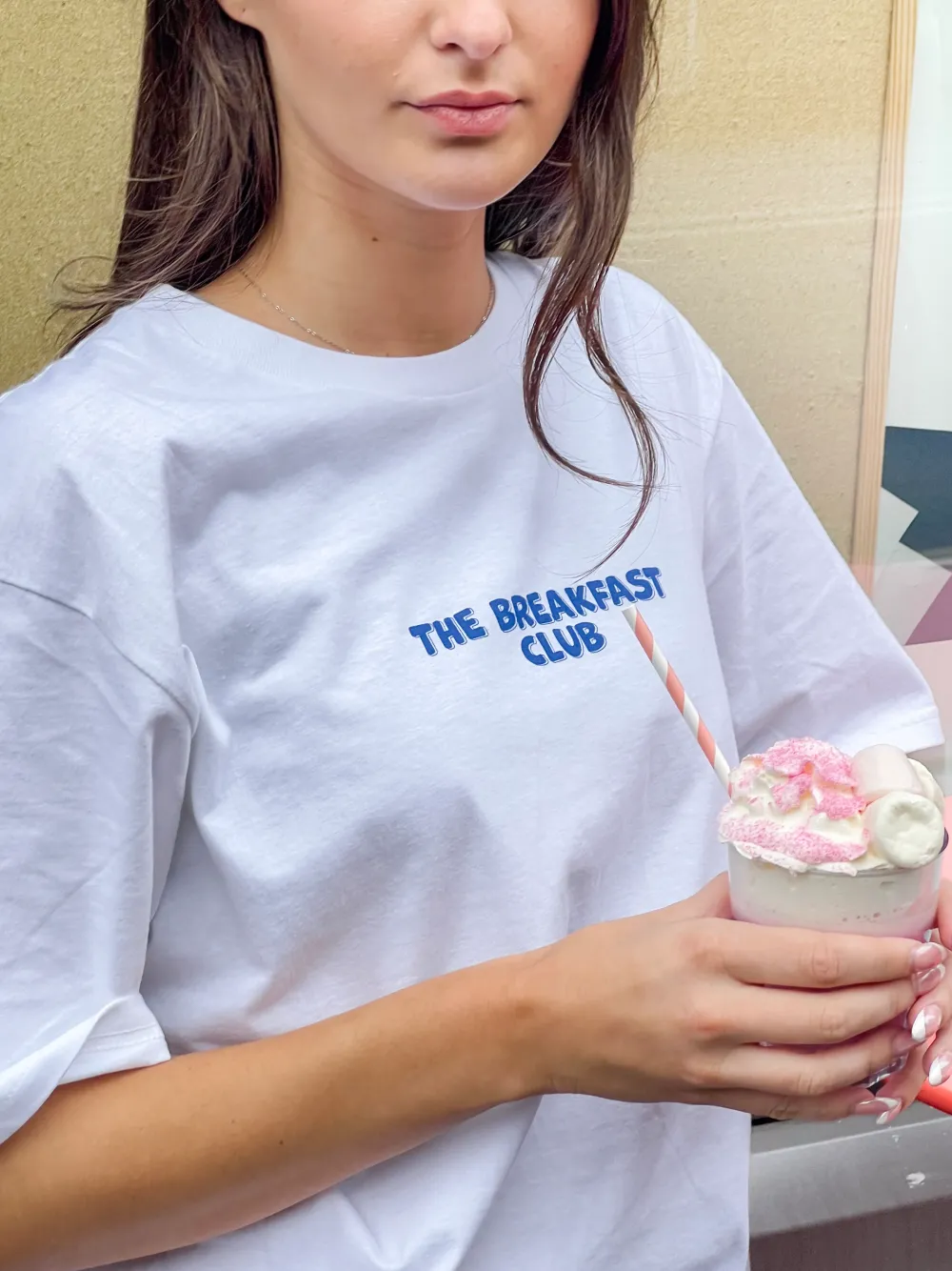 Other Side Store 'Breakfast Club' Tee - White