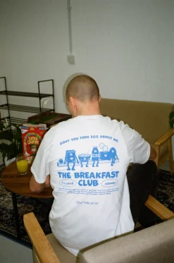 Other Side Store 'Breakfast Club' Tee - White