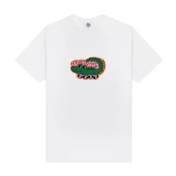 Other Side Store 'Croc In Socks' Tee - White