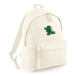 Other Side Store 'Crocs' Embroidered Backpack - Ecru