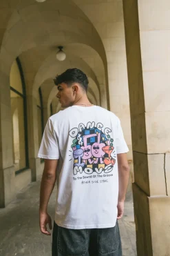 Other Side Store 'Dance and Groove' Tee - White