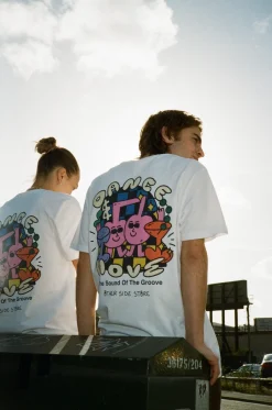 Other Side Store 'Dance and Groove' Tee - White
