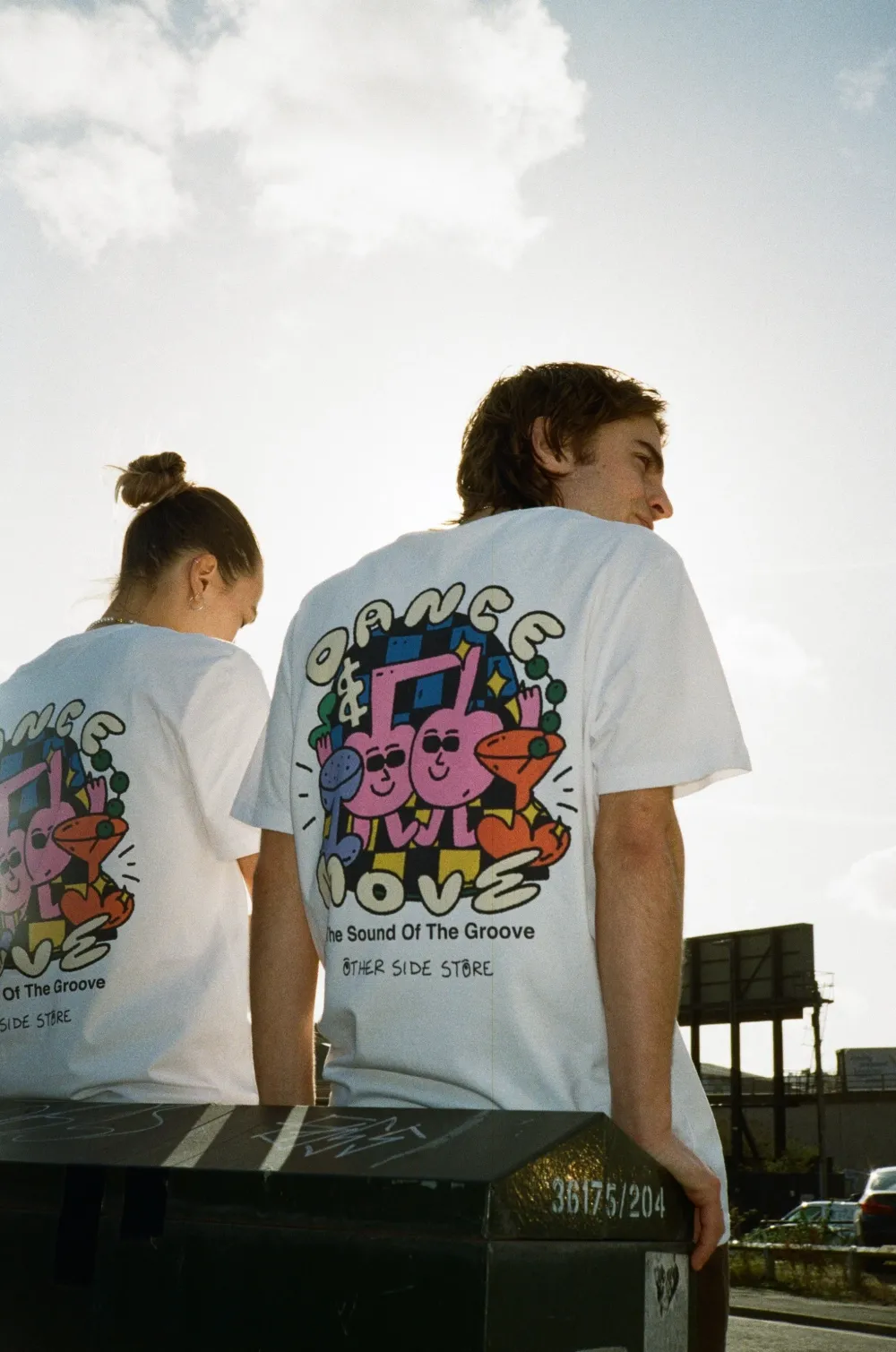 Other Side Store 'Dance and Groove' Tee - White