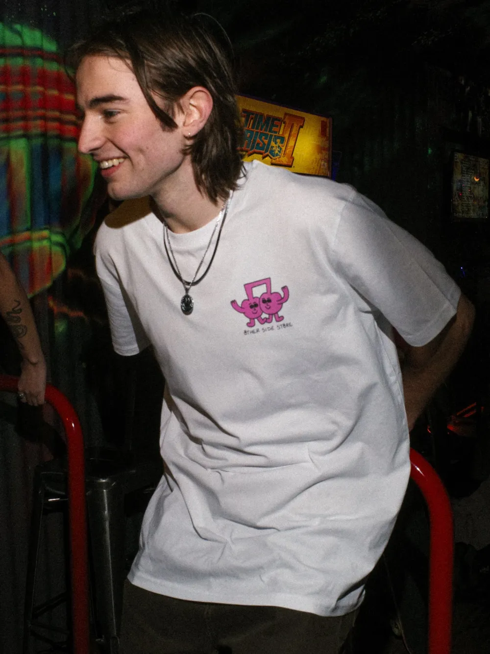 Other Side Store 'Dance and Groove' Tee - White