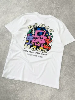 Other Side Store 'Dance and Groove' Tee - White