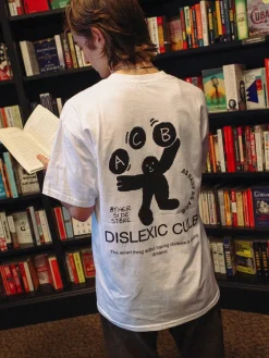 Other Side Store 'Dyslexic Club' Tee - White