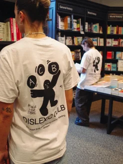 Other Side Store 'Dyslexic Club' Tee - White