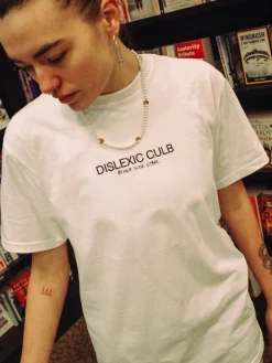 Other Side Store 'Dyslexic Club' Tee - White
