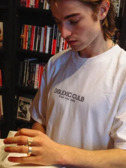 Other Side Store 'Dyslexic Club' Tee - White