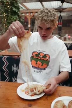 Other Side Store 'Garlic Bed' Tee - White