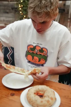 Other Side Store 'Garlic Bed' Tee - White