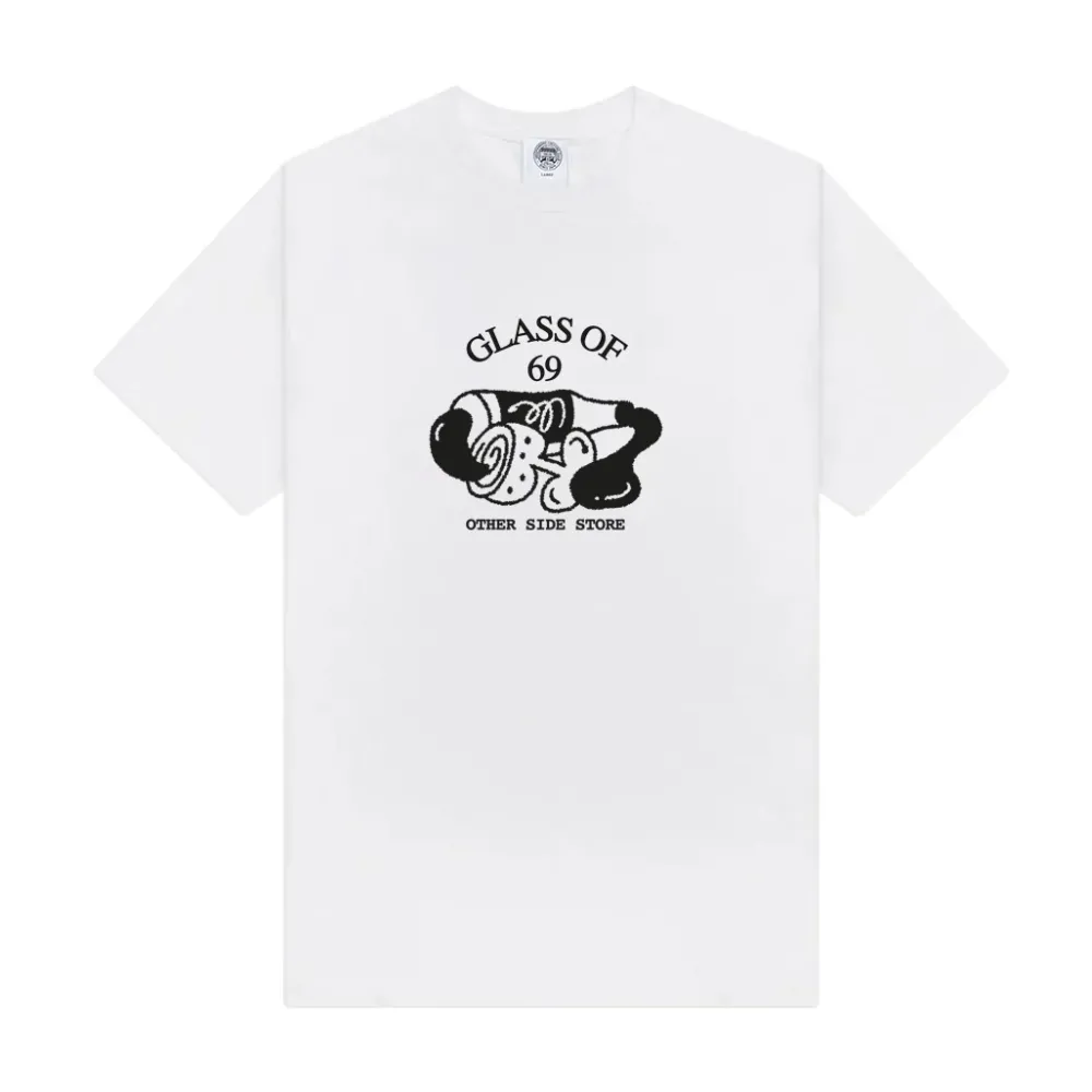 Other Side Store 'Glass of 69' Tee - White