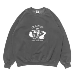 Other Side Store 'Glass of 69' Vintage Washed Sweater - Charcoal