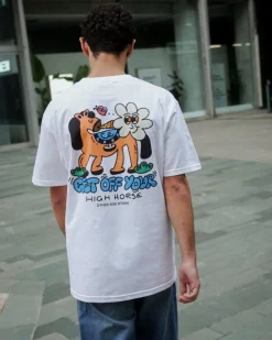 Other Side Store 'High Horse' Tee - White