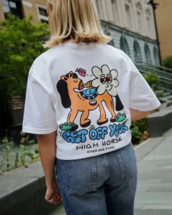 Other Side Store 'High Horse' Tee - White