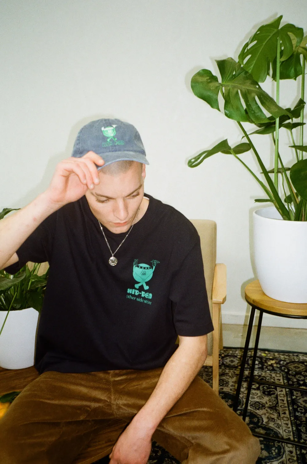 Other Side Store 'Hippea' Vintage Washed Blue Cap