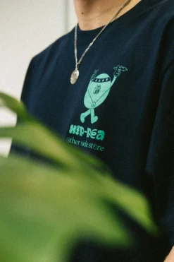Other Side Store 'Hippeas' Organic Tee - Navy