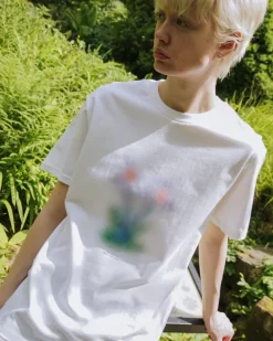 Other Side Store 'Lavender' Tee - White