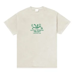 Other Side Store 'Little Thyme' Vintage Washed Tee - Cream