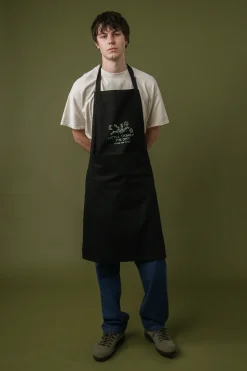 Other Side Store 'Little Thyme' Apron - Black