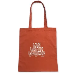 Other Side Store 'Live Laugh Linguine' Tote Bag - Rust