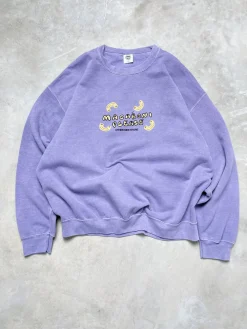 Other Side Store 'Macaroni Please' Vintage Washed Sweater - Lilac