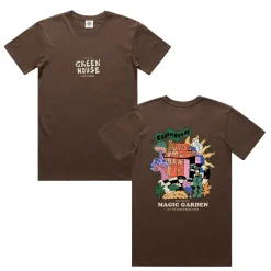 Other Side Store 'Magic Garden' Tee - Brown