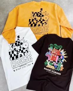 Other Side Store 'Magic Garden' Tee - Brown