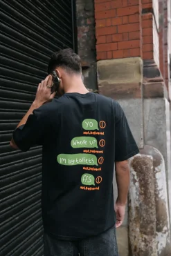 Other Side Store 'Not Delivered' Tee - Black