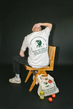 Other Side Store 'O-love-Story' Organic Tee - Vintage White