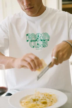 Other Side Store 'Pasta Club' Tee - White