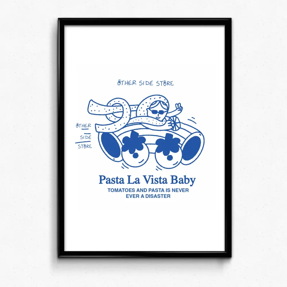 Other Side Store 'Pasta La Vista' Print