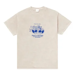 Other Side Store 'Pasta La Vista' Vintage Washed Tee - Ecru