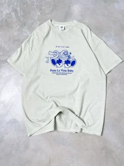 Other Side Store 'Pasta La Vista' Vintage Washed Tee - Ecru