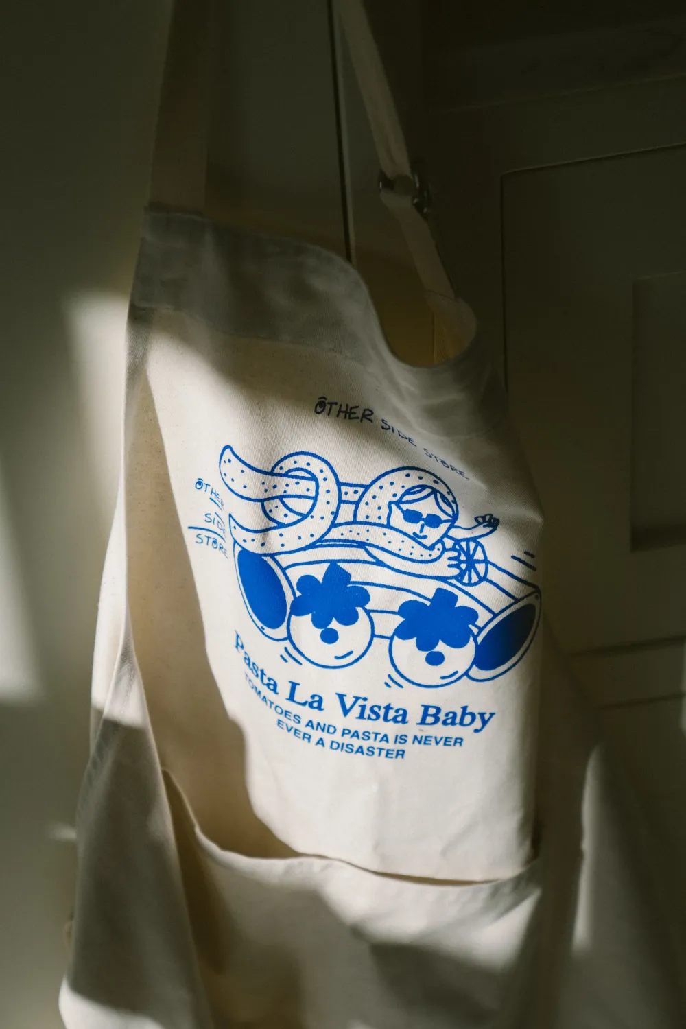 Other Side Store 'Pasta La Vista' Apron - Natural
