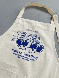 Other Side Store 'Pasta La Vista' Apron - Natural