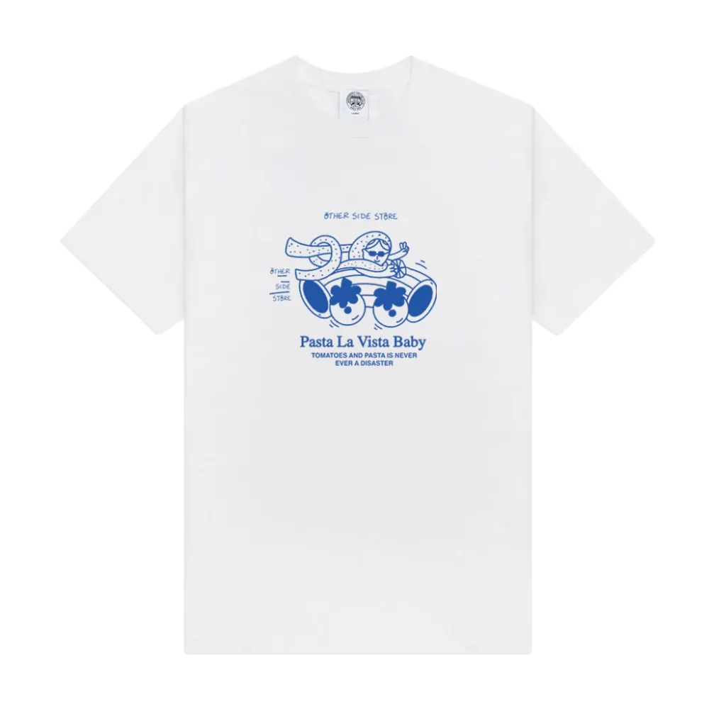 Other Side Store 'Pasta La Vista' Tee - White