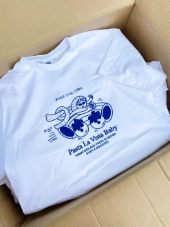 Other Side Store 'Pasta La Vista' Tee - White