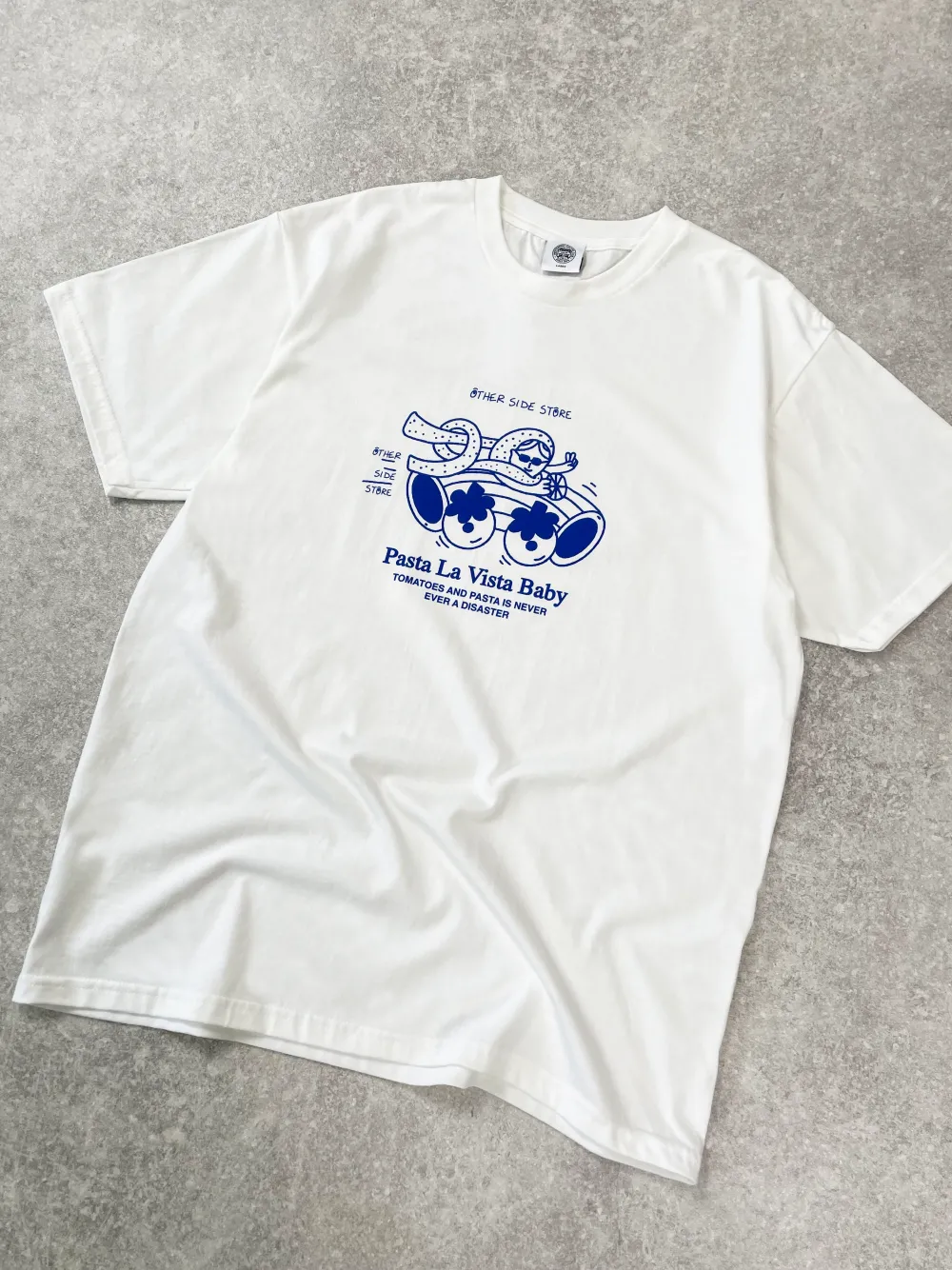 Other Side Store 'Pasta La Vista' Tee - White