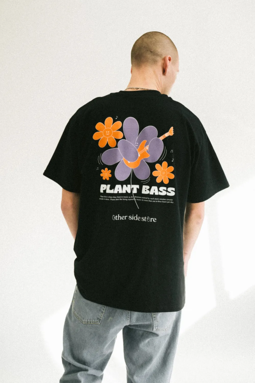 Other Side Store 'Plant Bass' Tee - Black
