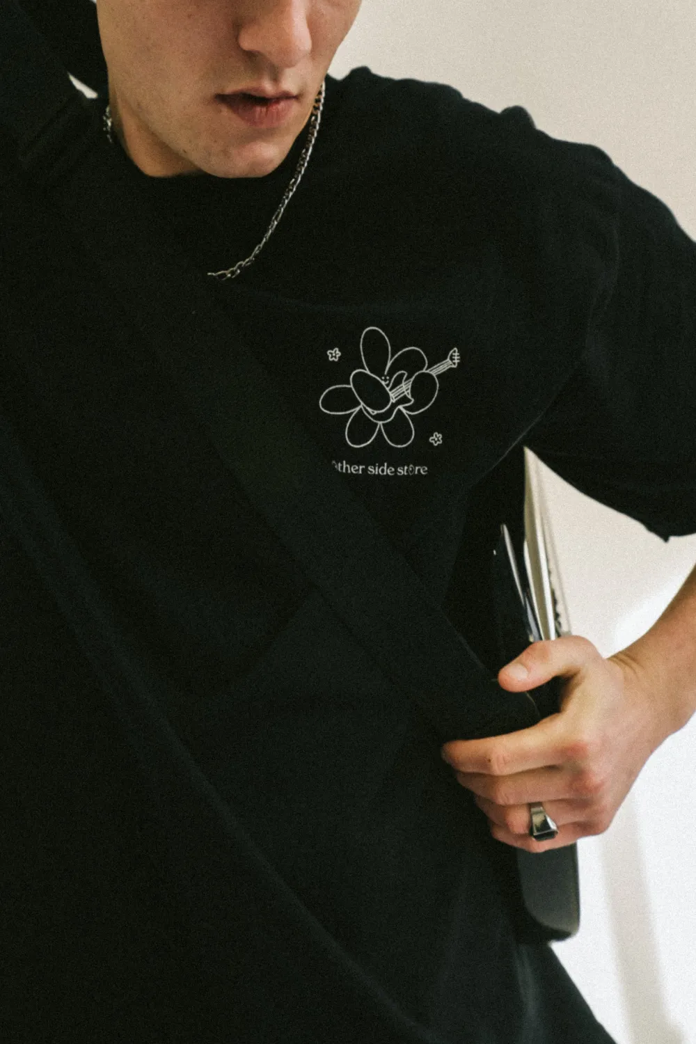 Other Side Store 'Plant Bass' Tee - Black