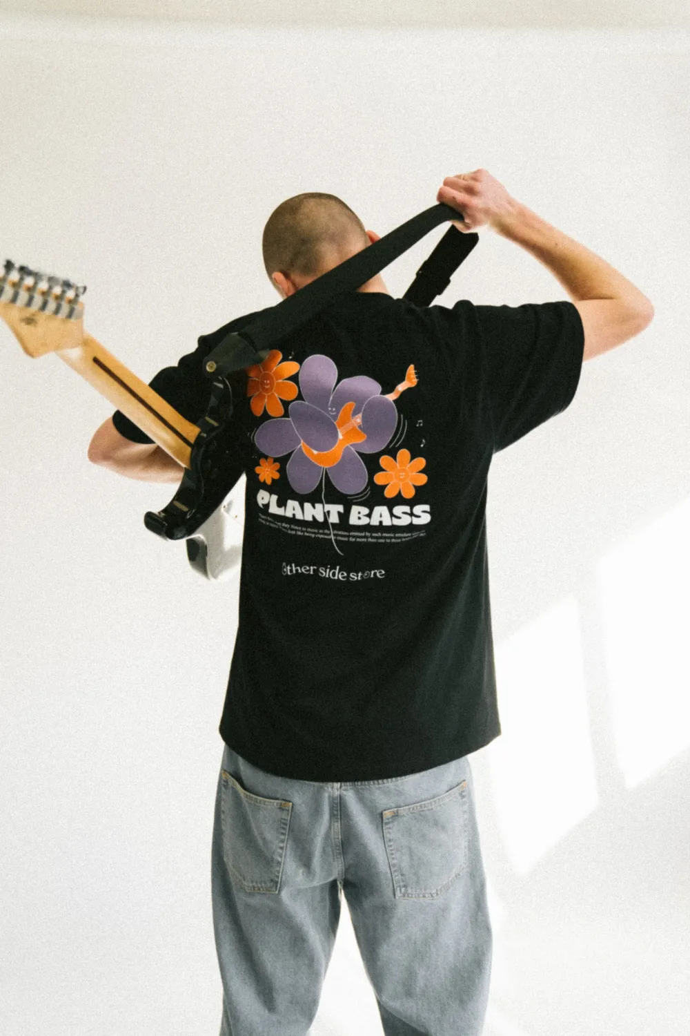 Other Side Store 'Plant Bass' Tee - Black