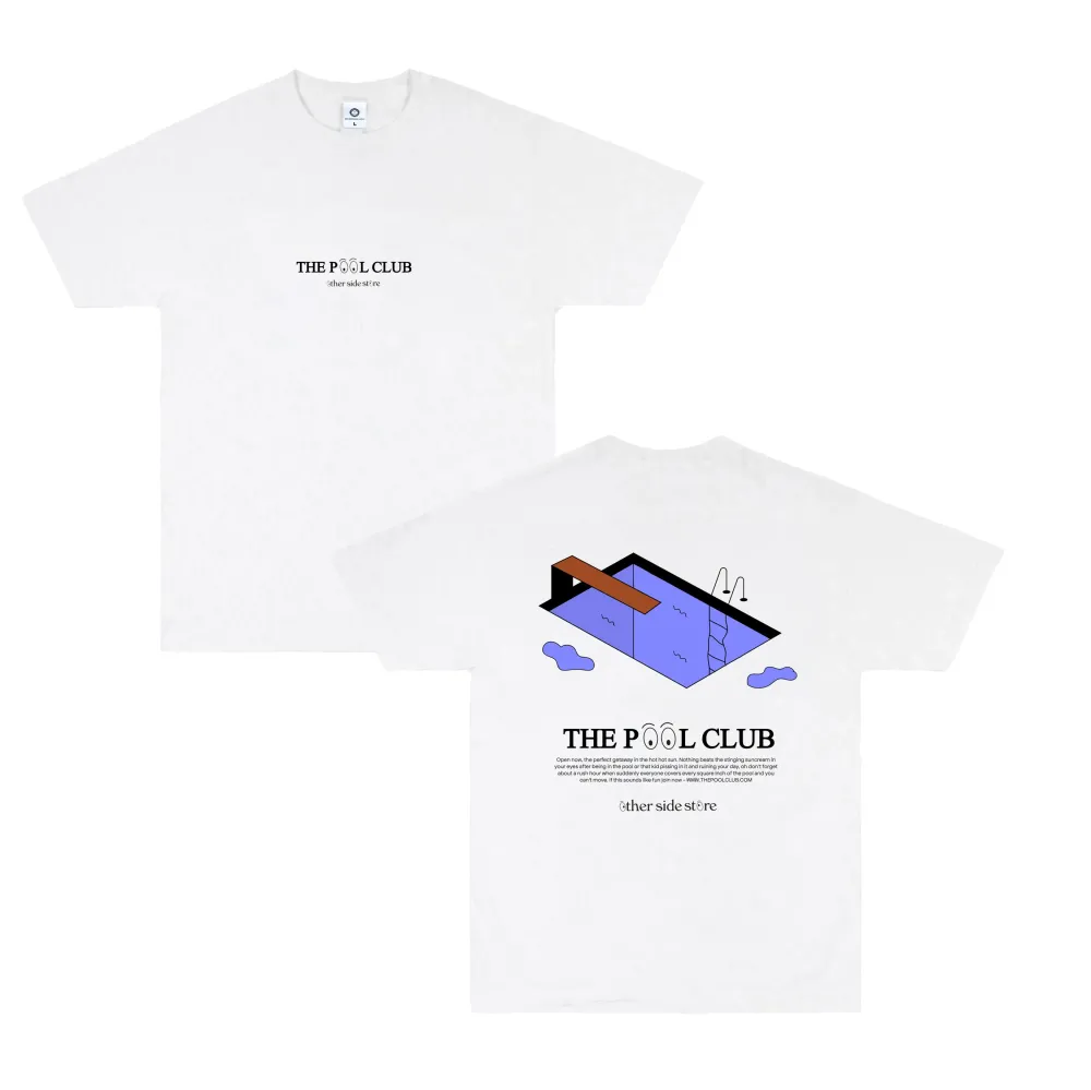 Other Side Store 'Pool Club' Tee - White