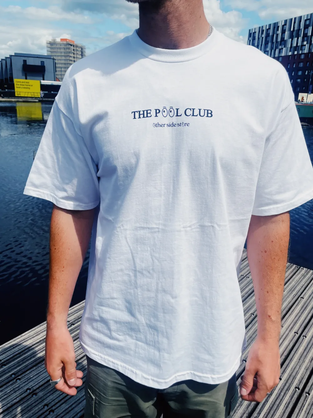 Other Side Store 'Pool Club' Tee - White