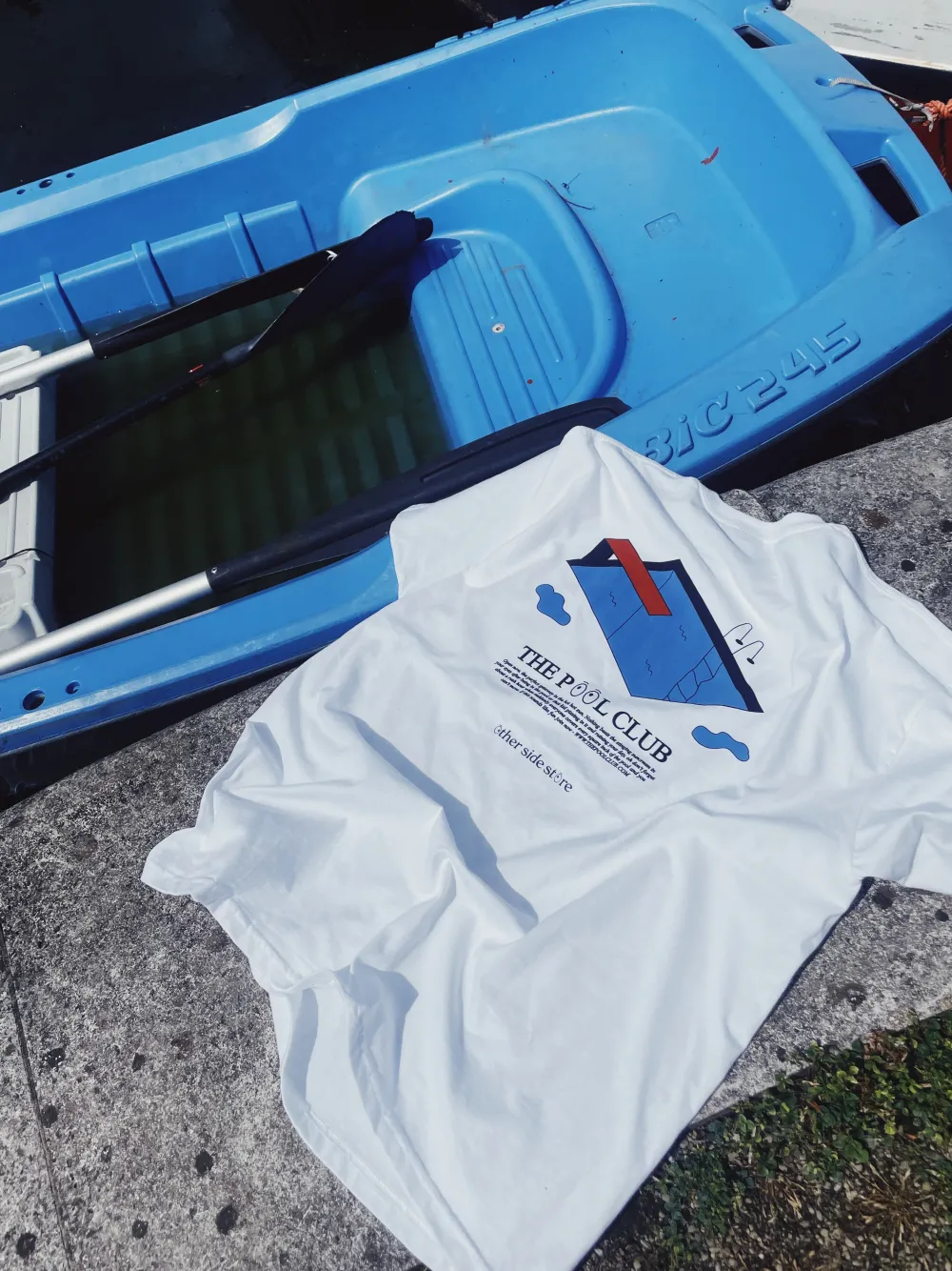 Other Side Store 'Pool Club' Tee - White