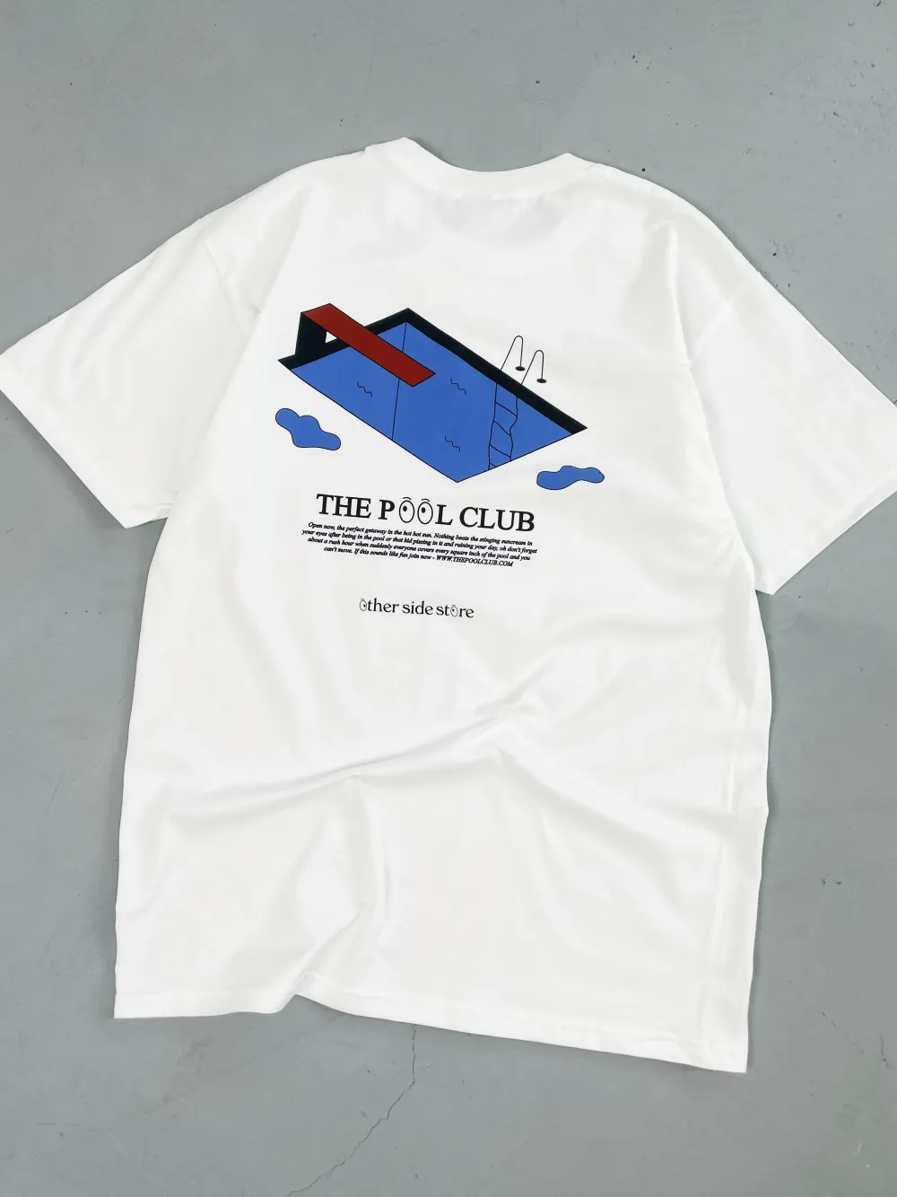 Other Side Store 'Pool Club' Tee - White