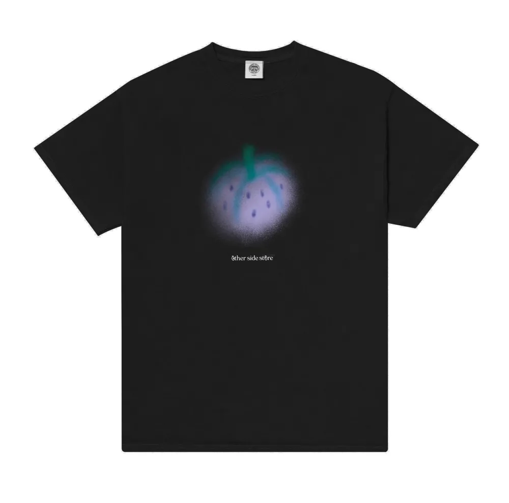 Other Side Store 'Purple Strawberry' Tee - Black