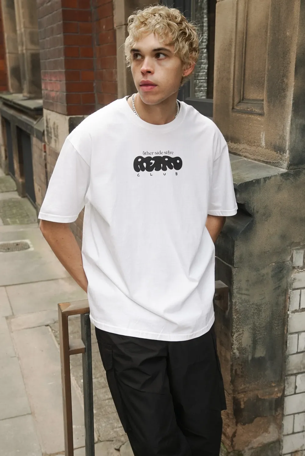 Other Side Store 'Retro Club' Tee - White