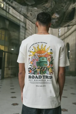 Other Side Store 'Road Trip' Organic Tee - Natural